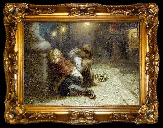 framed  Augustus Saint-Gaudens Fatigued Minstrels, ta009-2